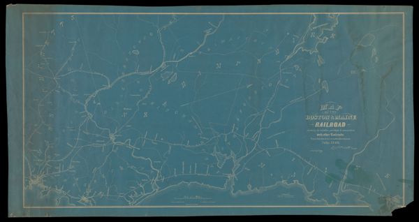 Map of the Boston & Maine Railroad showing its relative position & connection with other railroads prepared by the order of the Committee of Investigation, July, 1849