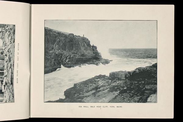 Sea wall, Bald Head Cliff, York, Maine.