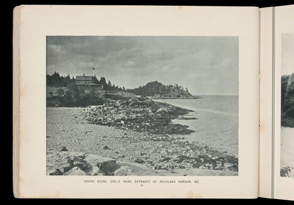 Shore scene, Owl's Head, entrance of Rockland Harbor, Me.