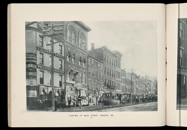 Looking up Main Street, Bangor, Me.