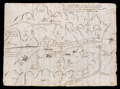 Manuscript map of part of Jalisco