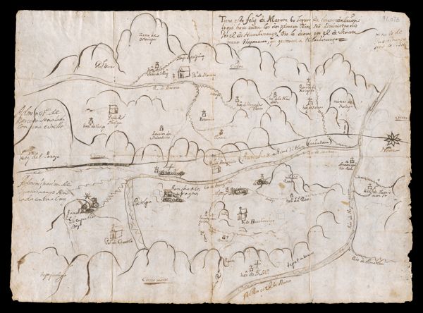 Manuscript map of part of Jalisco