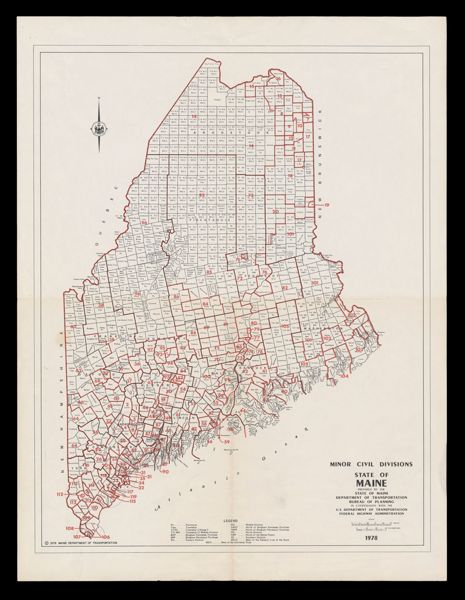 Minor civil divisions, State of Maine