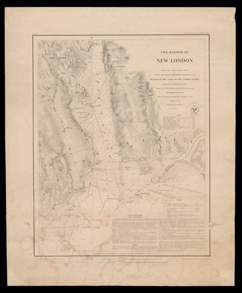 The harbor of New London : founded upon a trigonometrical survey