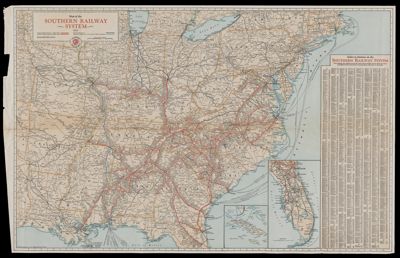 Map of the Southern Railway System 1931