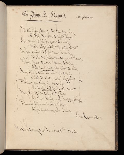 To Jane L Hewitt