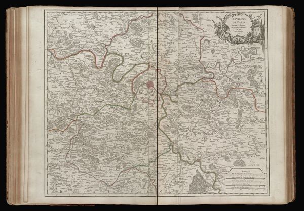 Environs de Paris Par le Sr. Robert geographe ordinaire du Roi. Avec privilege 1753.