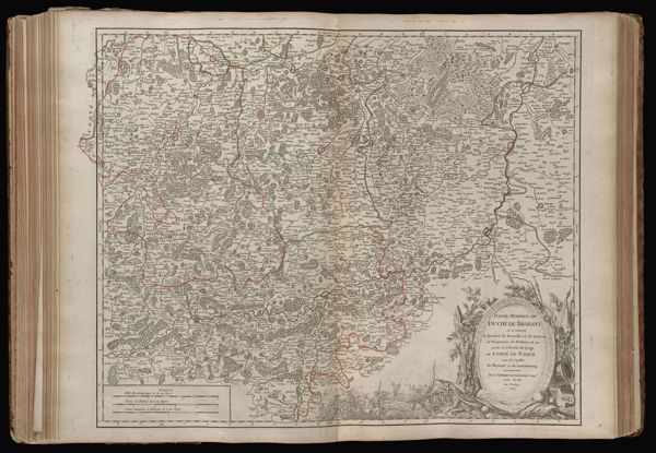 Partie meridion. Du Duché de Brabant où se trouvent le quartier de Bruxelles et de Louvain la Seigneurie de Malines; et une partie de l'Eveché de Lyege, le Comté de Namur, avec les confins du Haynaut et du Luxembourg. Par le Sr. Robert de Vaugondy Geo?. ordin: du Roi Avec privilege. 1752.