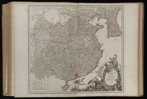 L'Empire de la Chine dressé d'après les cartes de l'atlas Chinois. Par le Sr. Robert de Vaugondy. Geographe ordinaire du Roi. Avec privilege. 1751.