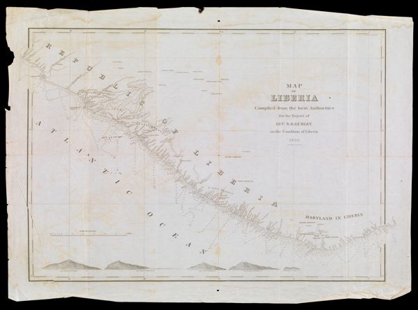 Map of Liberia compiled from the best authorities For the Report of Rev. R.R. Gurley on the Condition of Liberia