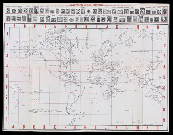 The Philatelic World Map of Present and Past Stamp Issuing Countries