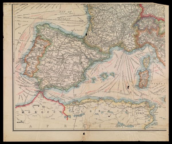 [Map of part of Europe and Northern Africa]