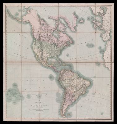 A New Map of America exhibiting its natural and political divisions, drawn from the most recent materials.