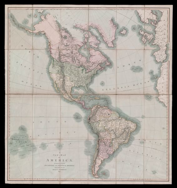 A New Map of America exhibiting its natural and political divisions, drawn from the most recent materials.