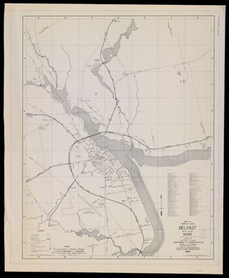 Map of Compact Area, Belfast, Waldo County, Maine