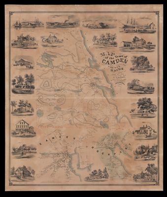 Map of the Town of Camden from actual Survey by D.S. Osborn