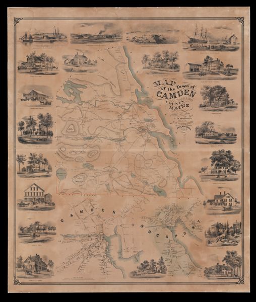 Map of the Town of Camden from actual Survey by D.S. Osborn