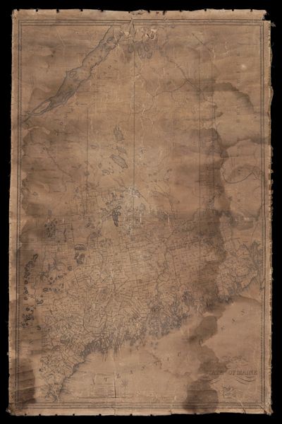 A Map of the State of Maine from the Latest and best Authorities. By Moses Greenleaf Esq. 1820.