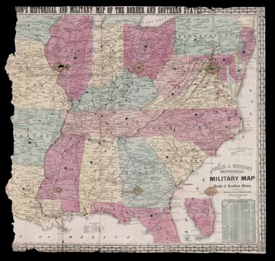 Phelps & Watson's historical and military map of the border & southern states