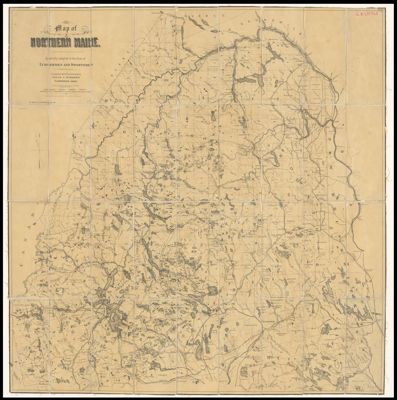 Map of Northern Maine. Specially adapted to the Uses of Lumbermen and Sportsmen Compiled and Published by Lucius L. Hubbard Cambridge, Mass.