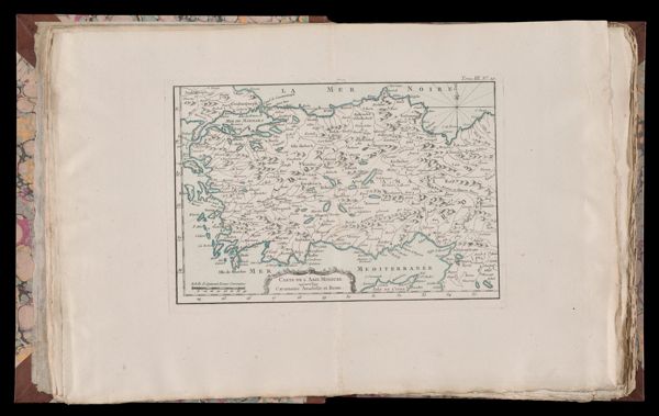 Carte de l'Asie Mineure aujour d'huy Caramanie Anadolie et Roum.