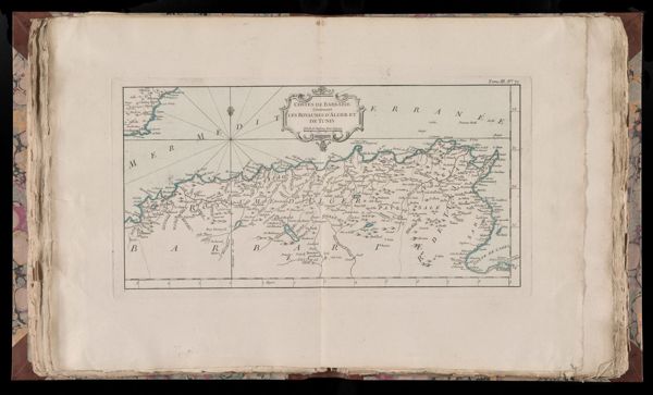 Costes de Barbarie contenant les royaumes d'Alger et de Tunis