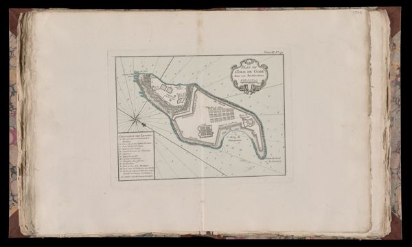 Plan de L'Isle de Goré avec ses Fortifications