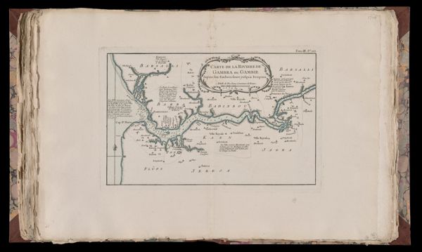 Carte de la Riviere de Gambra ou Gambie depuis son embouchure jusqu'a Eropina.