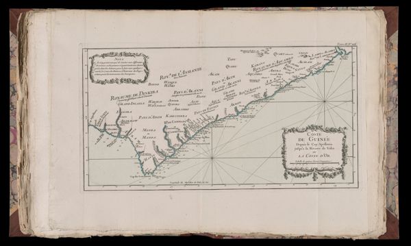 Coste de Guinée Depuis le Cap Apoillonia jusqu'a la Riviere de Volta ou La Coste D'Or.