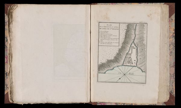 Plan de la Forteresse et Bourg, de lisle de Ste. Helene.