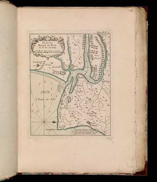 Plan du havre de Rye et de ses environs.