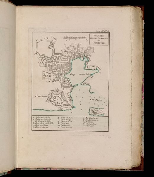 Plan des Ville et Citadelle de Plymouth