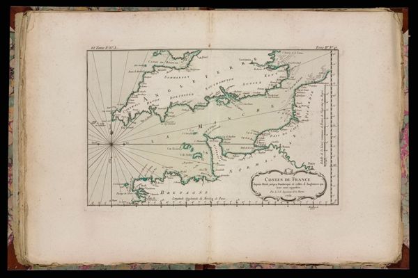 Coste de France depuis Brest jusqu'a Dunkerque et celles d'Angleterre qui leur sont opposées.