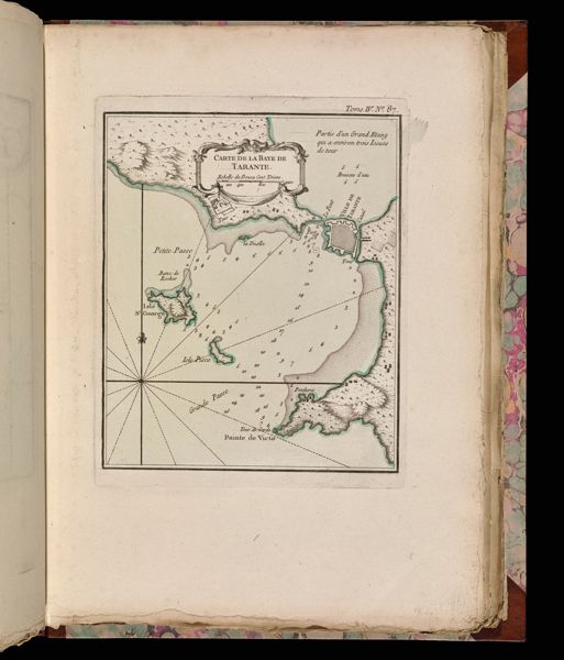 Carte de la Baye de Tarante.