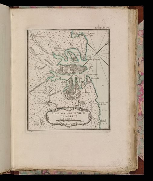 Plan des Port et Ville de Malthe