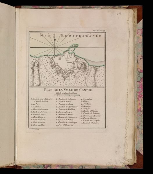 Plan de la Ville de Candie.