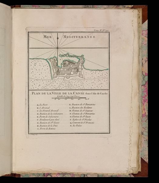 Plan de la Ville de la Canée dans l'Isle de Candie.