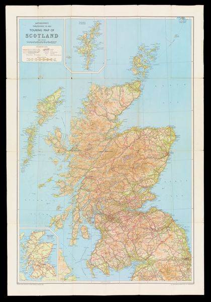 Bartholomew's Twelfth-Inch to Mile Touring Map of Scotland