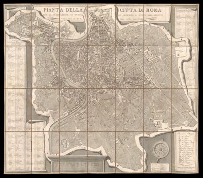 Pianta della citta di Roma