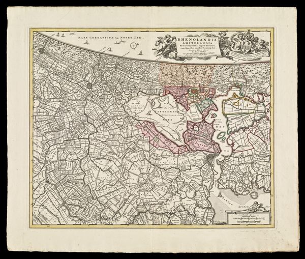 Rhenolandia, Amstelandia Et Circumjacentia aliquot Territoria. cum Aggeribus omnibus Terminisque suis Accurate et distincte per Nicolaum Visscher