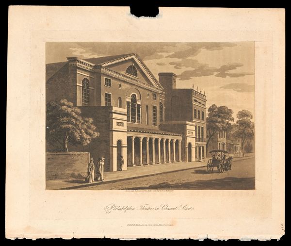 Philadelphia Theater, in Chestnut Street.