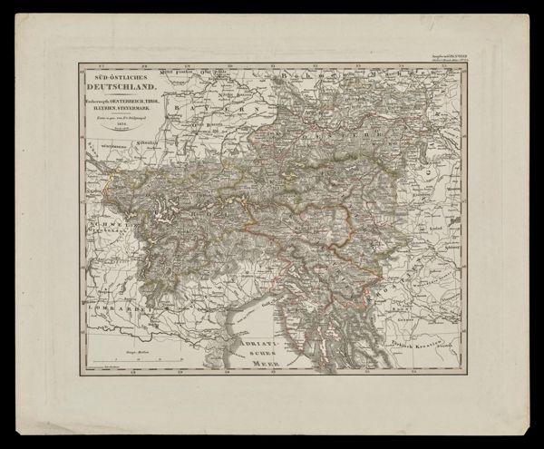 Sud-Ostliches Deutschland. Erzherzogth. Oesterreich, Tirol, Illyrien, Steyermark.