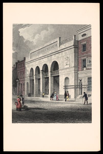 [Color print of Philadelphia Museum]