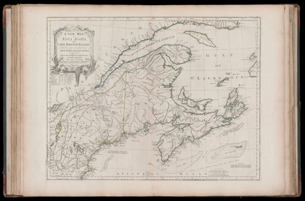 A New Map of Nova Scotia, and Cape Breton with the adjacent parts of New England and Canada...