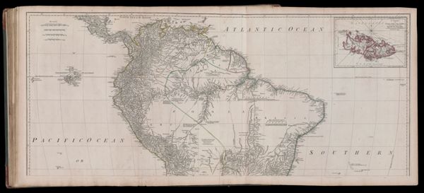 [untitled part of previous map with inset of] A Chart of Falkland's Islands named by the French Malouine Islands and Discovered by Hawkins, in the Year 1593.