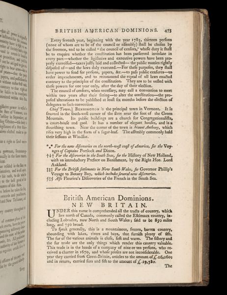 British American Dominions. New Britain.