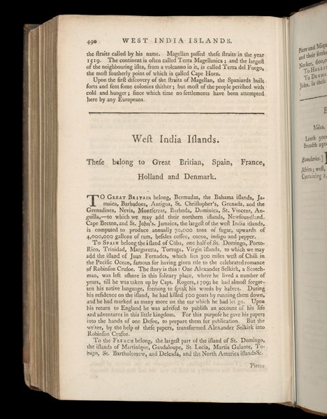West India Islands. These belong to Great Britian, Spain, France, Holland and Denmark.