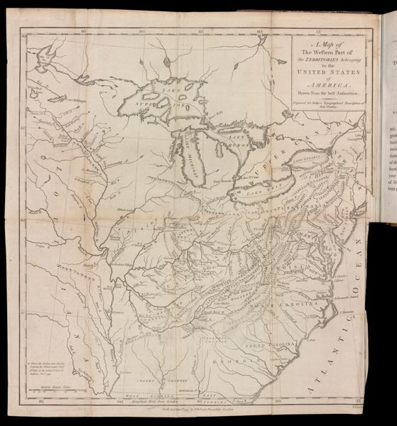 A Map of the Western Part of the Territories belonging to the United States of America.