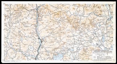 Chocorua-Waterville map, White Mountain National Forest, New Hampshire