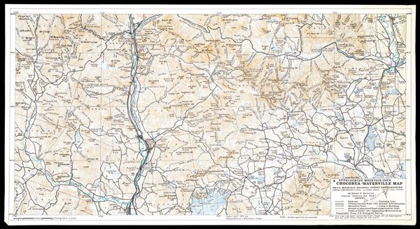 Chocorua-Waterville map, White Mountain National Forest, New Hampshire